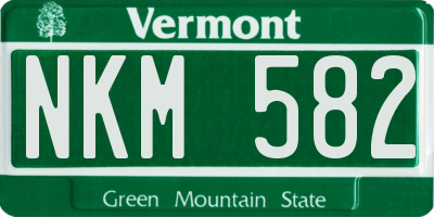 VT license plate NKM582