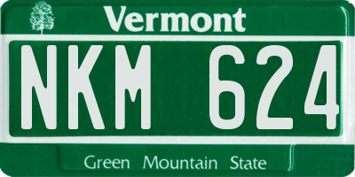 VT license plate NKM624