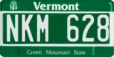 VT license plate NKM628