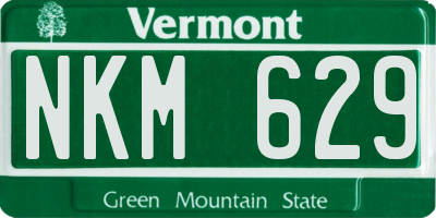 VT license plate NKM629
