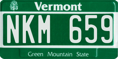 VT license plate NKM659