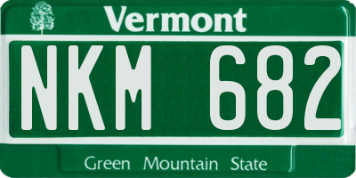 VT license plate NKM682