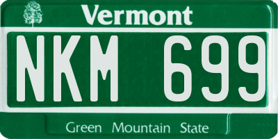 VT license plate NKM699