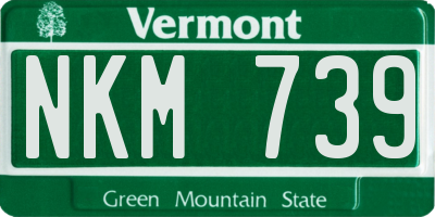 VT license plate NKM739