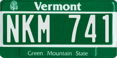 VT license plate NKM741