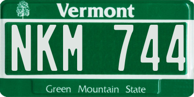 VT license plate NKM744