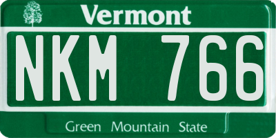 VT license plate NKM766