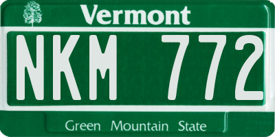 VT license plate NKM772