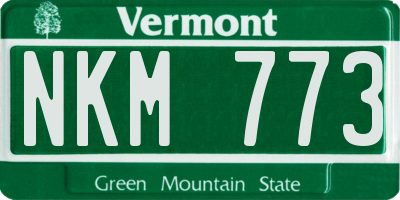 VT license plate NKM773