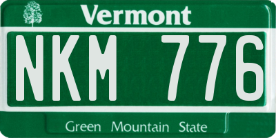 VT license plate NKM776