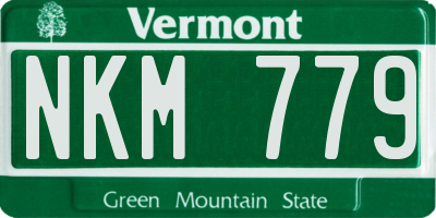 VT license plate NKM779