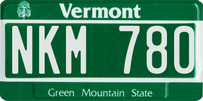 VT license plate NKM780