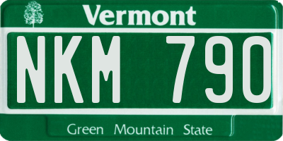 VT license plate NKM790