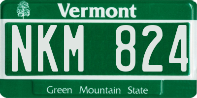 VT license plate NKM824