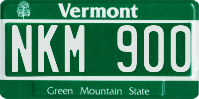 VT license plate NKM900