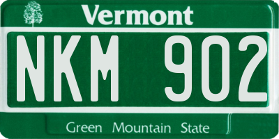 VT license plate NKM902