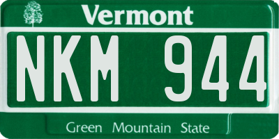 VT license plate NKM944