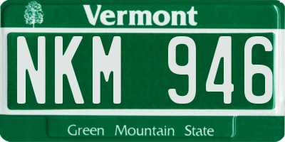 VT license plate NKM946