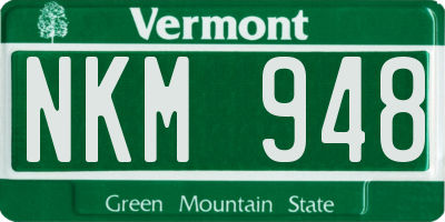 VT license plate NKM948