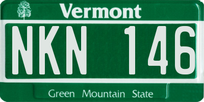VT license plate NKN146