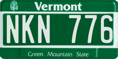 VT license plate NKN776