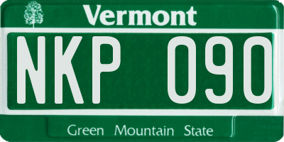 VT license plate NKP090