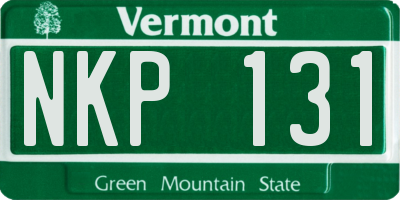 VT license plate NKP131