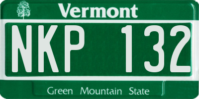 VT license plate NKP132