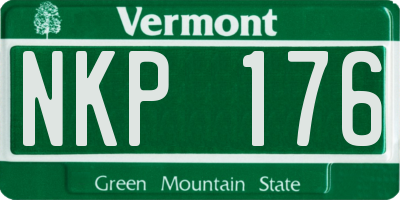 VT license plate NKP176
