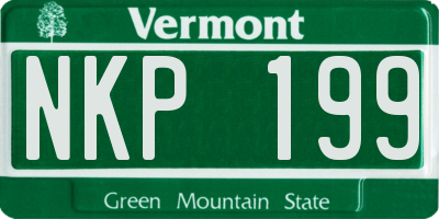 VT license plate NKP199