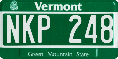 VT license plate NKP248