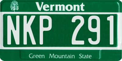 VT license plate NKP291