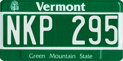 VT license plate NKP295