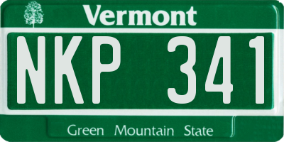 VT license plate NKP341