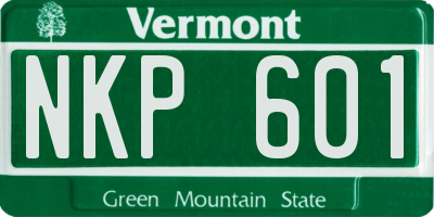VT license plate NKP601