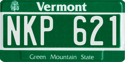VT license plate NKP621