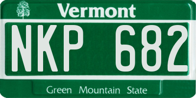 VT license plate NKP682