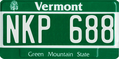 VT license plate NKP688