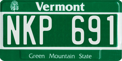 VT license plate NKP691