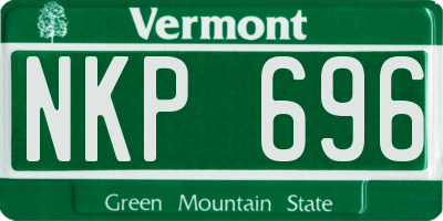 VT license plate NKP696