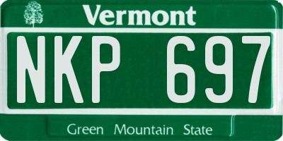VT license plate NKP697