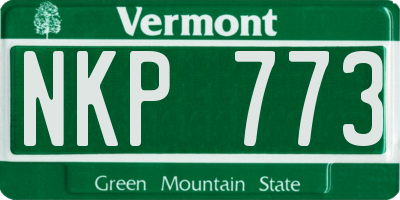 VT license plate NKP773