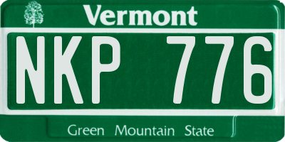 VT license plate NKP776