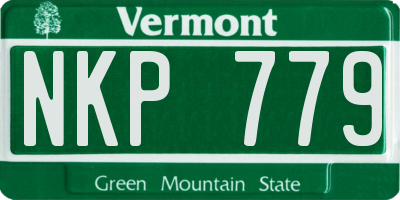 VT license plate NKP779