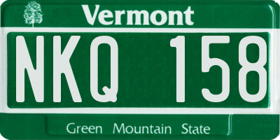 VT license plate NKQ158