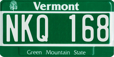VT license plate NKQ168