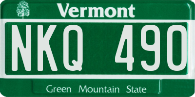 VT license plate NKQ490