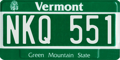 VT license plate NKQ551
