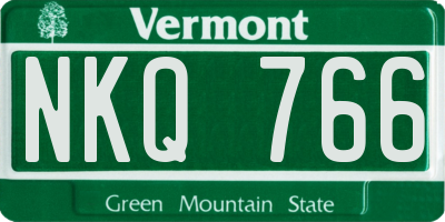 VT license plate NKQ766