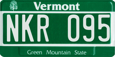 VT license plate NKR095